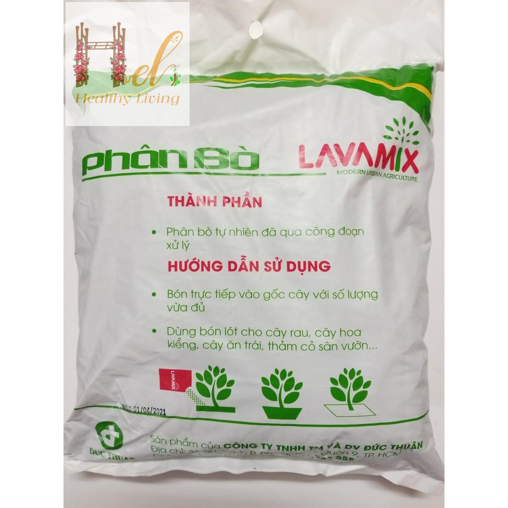Phân Bò Đã Qua Xử Lý 3 dm3 - Lavamix Trồng Rau Sạch Bằng Đất Sạch, Xơ Dừa Và Phân Bón Hữu Cơ