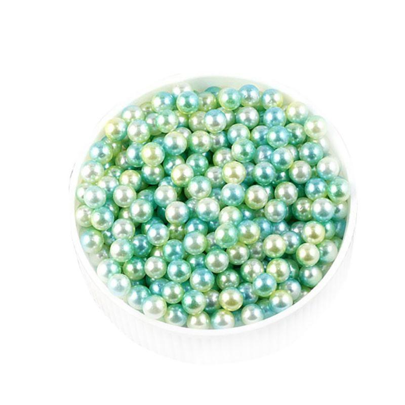 Hạt bẹt nhựa 6mm đa sắc không lỗ gói 0.5kg
