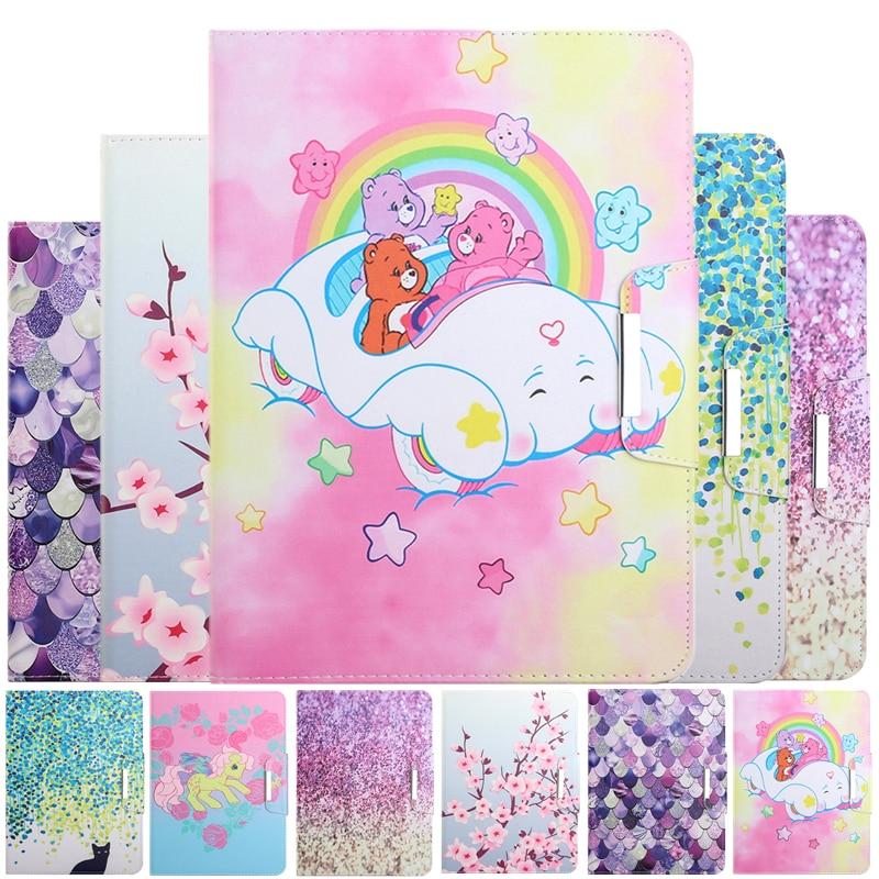 Bao da máy tính bảng họa tiết gấu hoạt hình dễ thương cho Samsung Galaxy Tab S6 Lite SM-P610 P615 Tab S6 Lite 10.4 inch