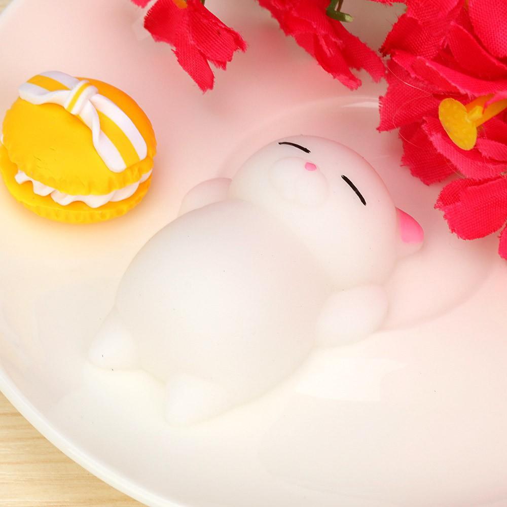 Đồ chơi đàn hồi hình mèo Mochi giúp giảm căng thẳng shop squishy