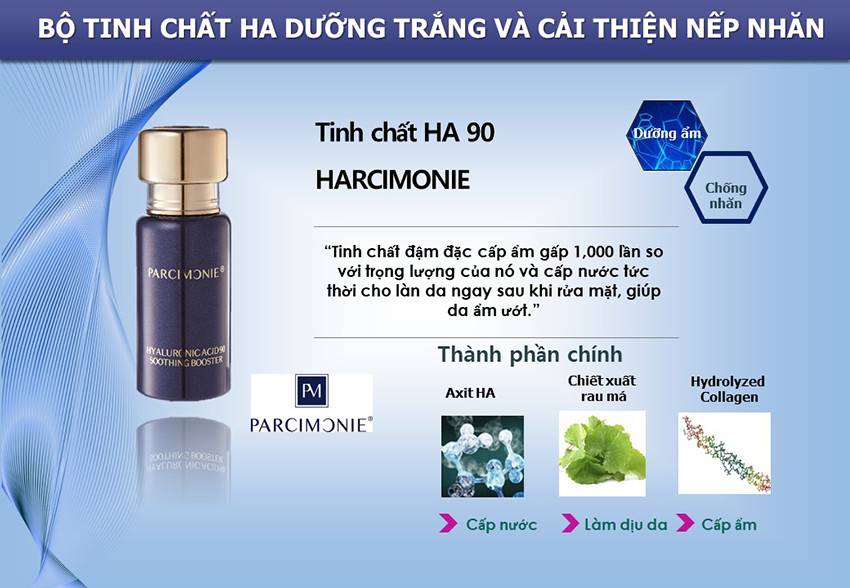 Bộ Tinh Chất HA 90 S+Miracle Dưỡng Ẩm, Chống Nhăn 15ml/lọ, Set/3 lọ