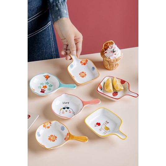 Chảo Sứ Mini Cao Cấp Hàng Vẽ Tay 100%