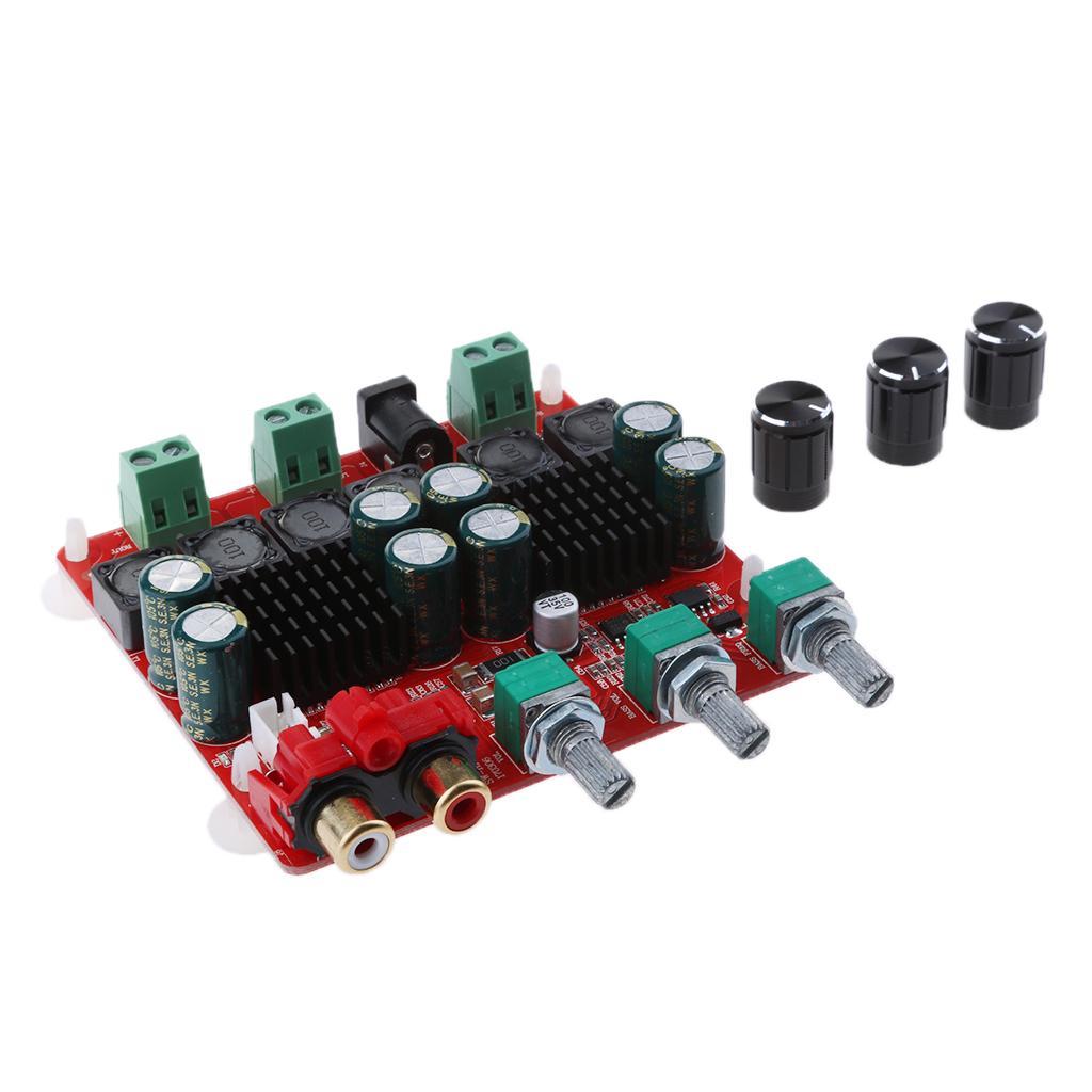 Speaker Dual-channel Amplifiers Audio Power Amp Module Boards 2x50W+100W for Home Office Car