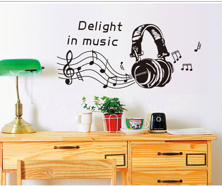 Decal dán tường Âm nhạc AmyShop