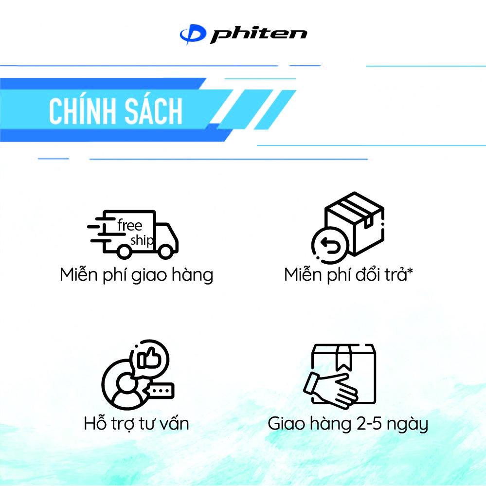 Tất thể thao Phiten cổ ngắn (2 đôi) AL907170/AL907173/AL907175/AL907270/AL907273/AL907275 - Trắng