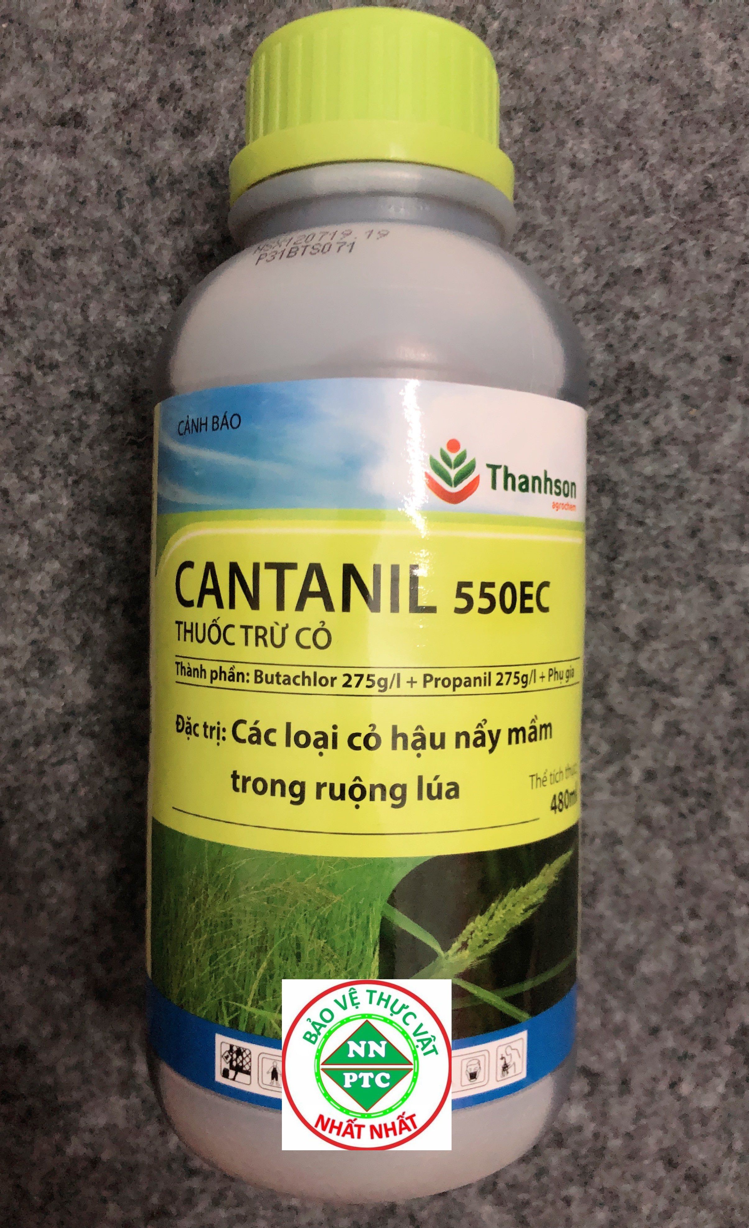 Thuốc diệt cỏ [ Thuốc Trừ cỏ, Thuốc cỏ ] Cantanil 550EC