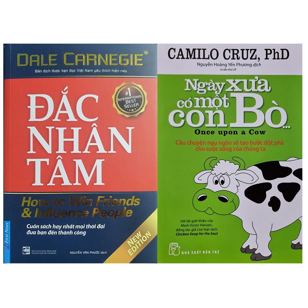 Sách - Combo 2 Cuốn: Đắc Nhân Tâm + Ngày Xưa Có Một Con Bò