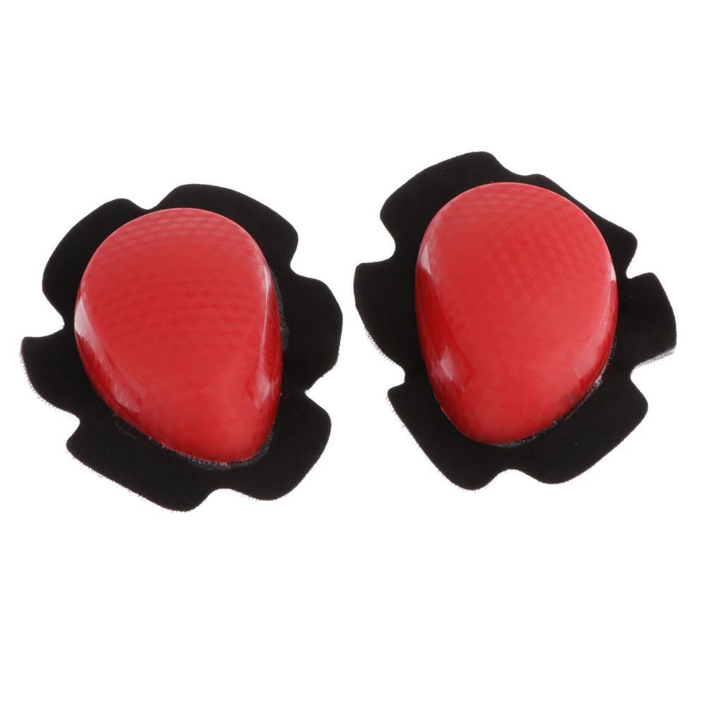 Motorcycle Protective Gears kneepads Knee Pads Slider Protector Cover Red