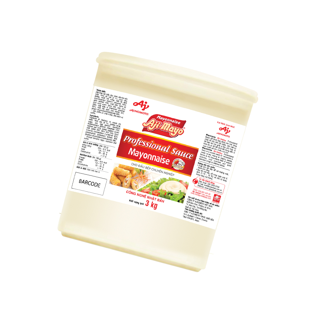 Xốt Mayonnaise Aji-mayo® Professional Sauce 3kg/Thùng