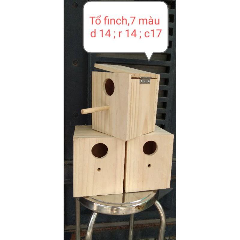 TỔ FINCH, MANH MANH, 7 MÀU, SẮC NHẬT (GỖ THÔNG NGUYÊN KHỐI KHÔNG TẠP CHẤT)