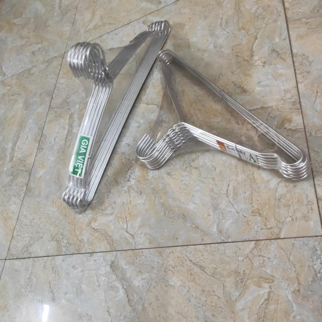 Bộ 10 móc Treo phơi quần áo dầy, quần áo vừa và mỏng cho người Lớn Gia Việt