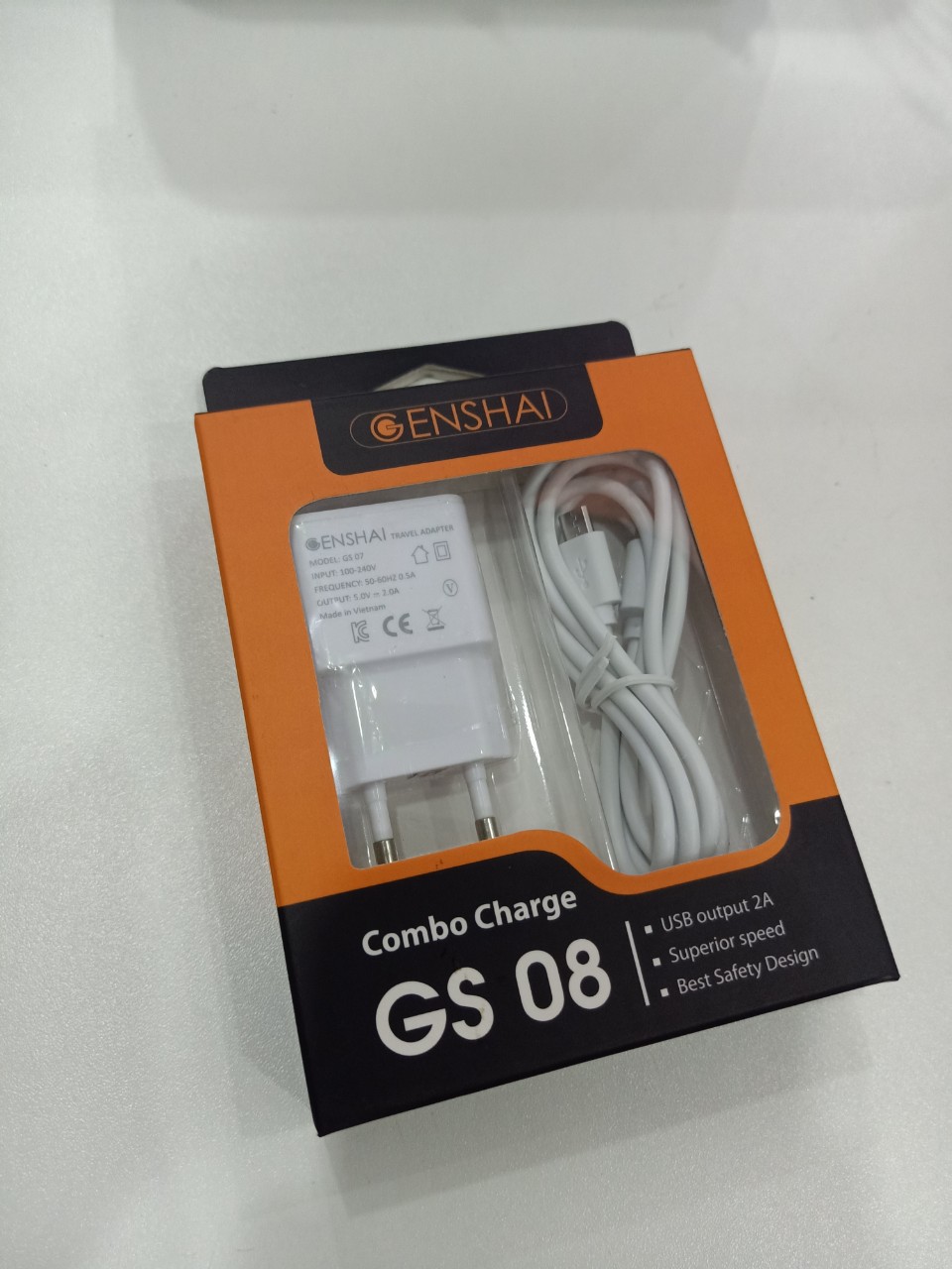 Bộ cốc và cáp sạc Genshai GS08 cho cổng Micro USB