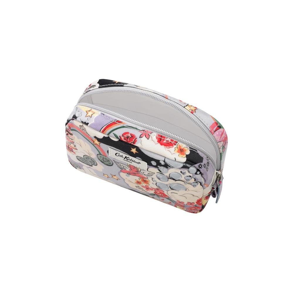 Cath Kidston - Túi đựng mỹ phẩm/Classic Make Up Case - Self Care - Blue/Grey -1042528