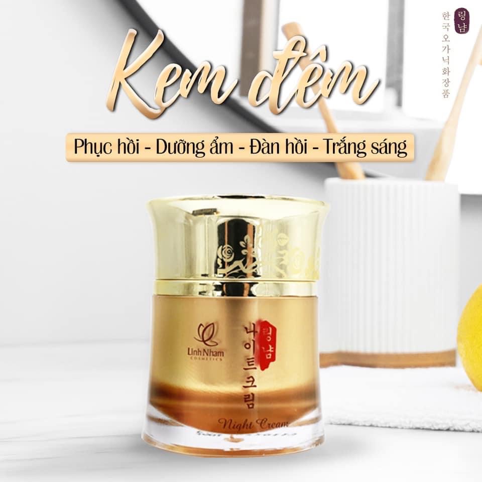 Kem Dưỡng Trắng Da Tổ Yến Linh Nhâm Ban đêm 50g (Kem Đêm NIGHT CREAM)