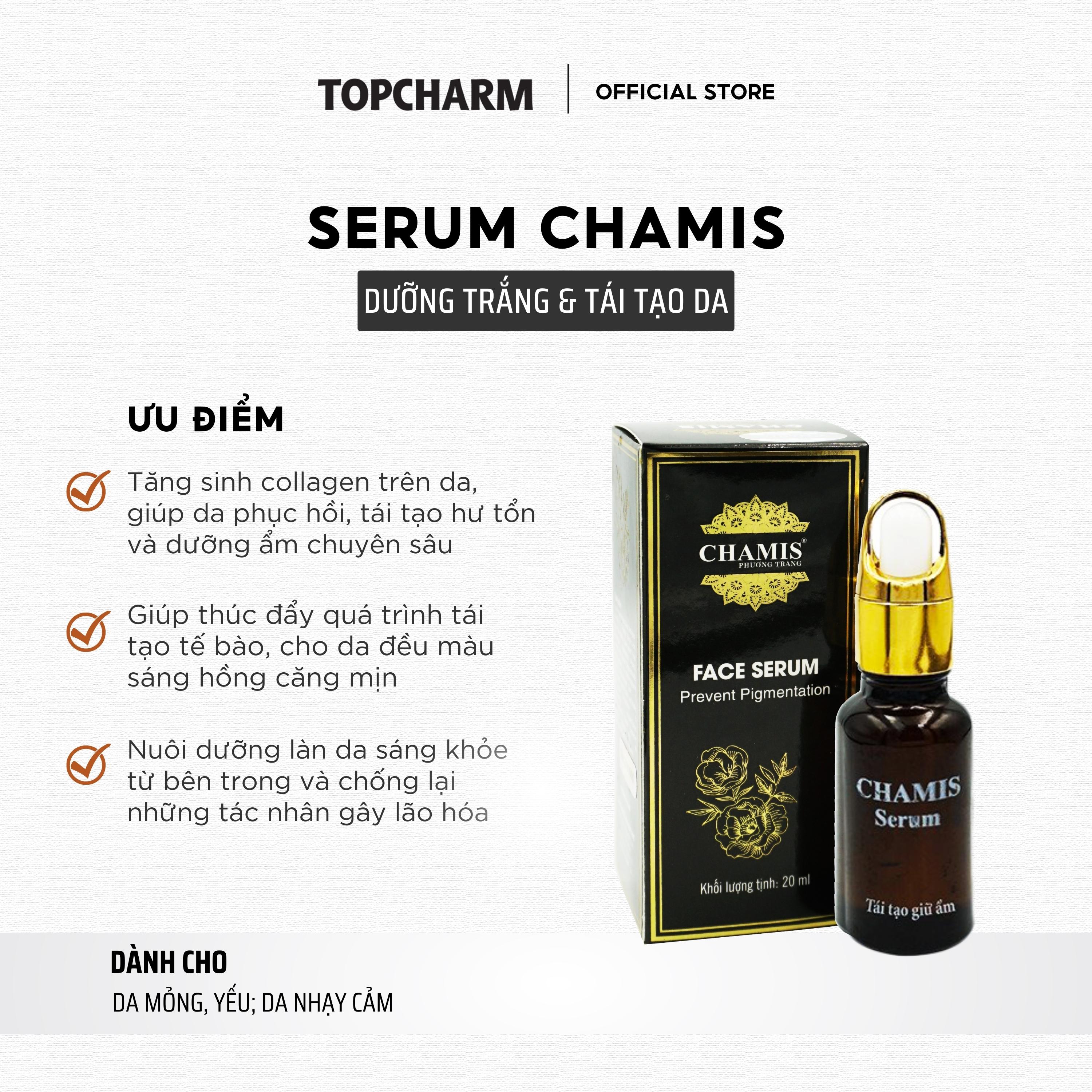 Combo Kem dưỡng và Serum dưỡng trắng và tái tạo da CHAMIS