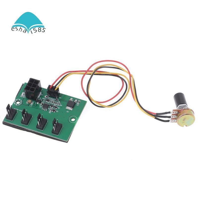 Bộ Điều Khiển Tốc Độ Quạt 4 Kênh PWM DC12V Công Suất Cao 6Pin Dành Cho Máy Tính