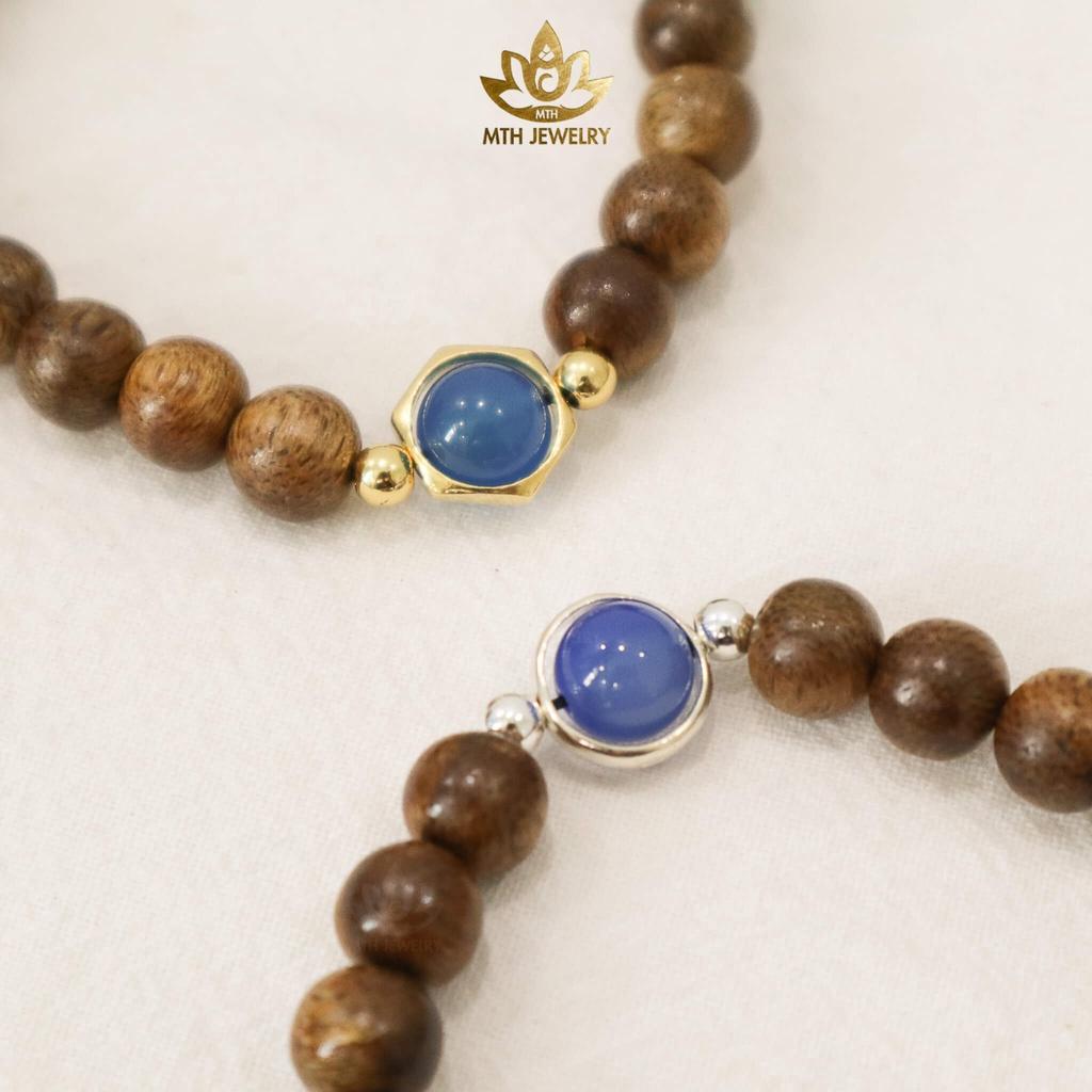 Vòng Trầm Hương Tròn Đơn KIM BẢO Trợ Mệnh Size 6/7/8/10mm - Đá Phong Thủy - May Mắn & Tài Lộc