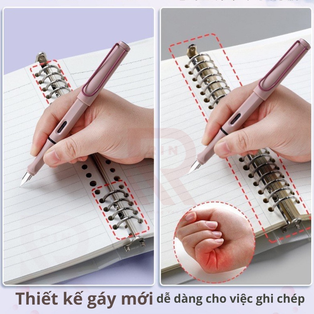 Sổ Tay Ghi Chép Gáy còng  / Binder Gáy Lò Xo ghi chép 120 Trang/ Bìa nhựa sổ tay gáy còng - Có kèm giấy 120 trang