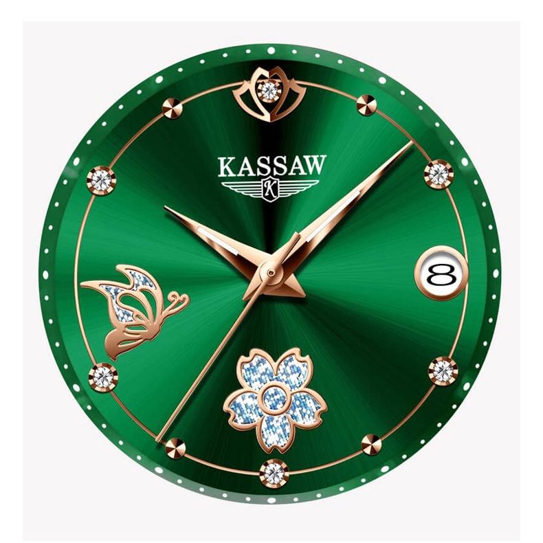 Đồng hồ nữ chính hãng KASSAW K912-3  Chống Nước ,chống xước ,kính sapphire, bảo hành 24 tháng Thời Trang Cho Nữ thiết kế đơn giản trẻ trung và sang trọng