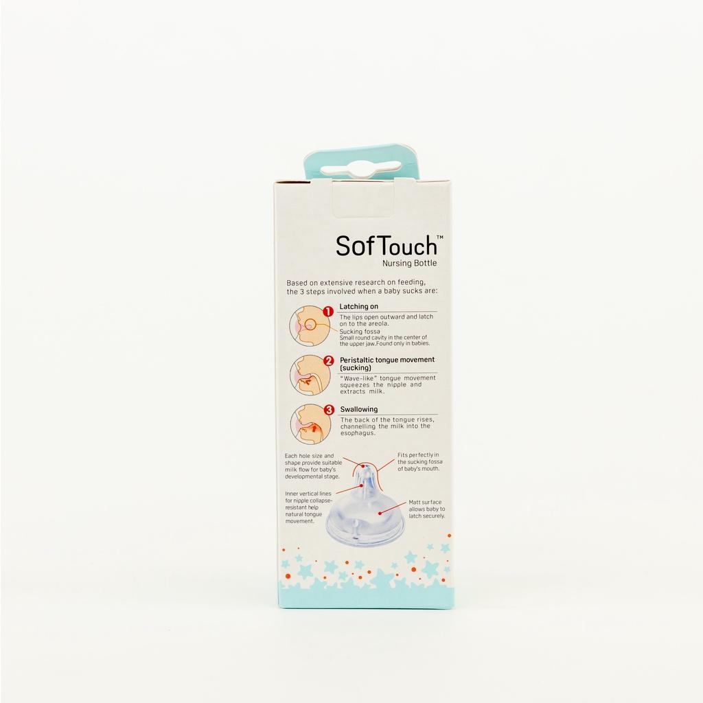 Bình Sữa Pigeon Softouch PP Plus Disney Baby - Màu Tím