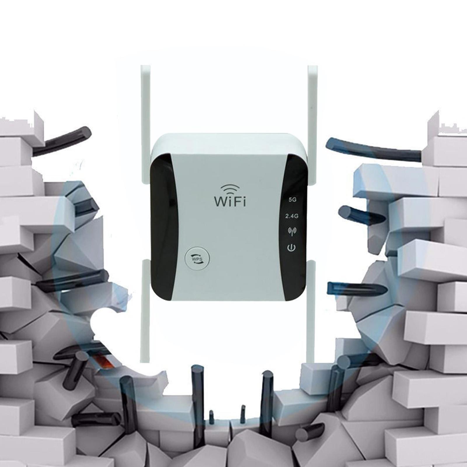 1200Mbps WiFi Extender Repeater 5G 2.4G Dual Band for Home
