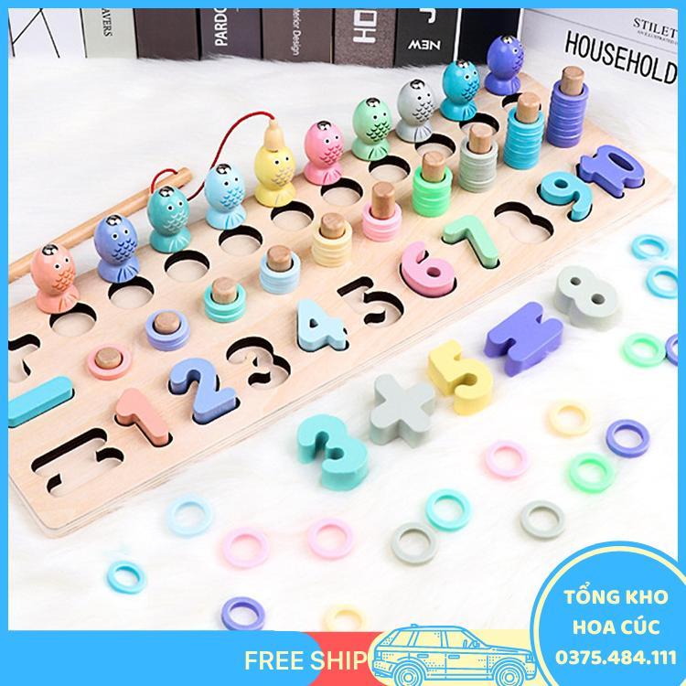 Đồ Chơi Gỗ - Bộ Câu Cá Logic Đa Năng - Vận Chuyển Miễn Phí Toàn Quốc