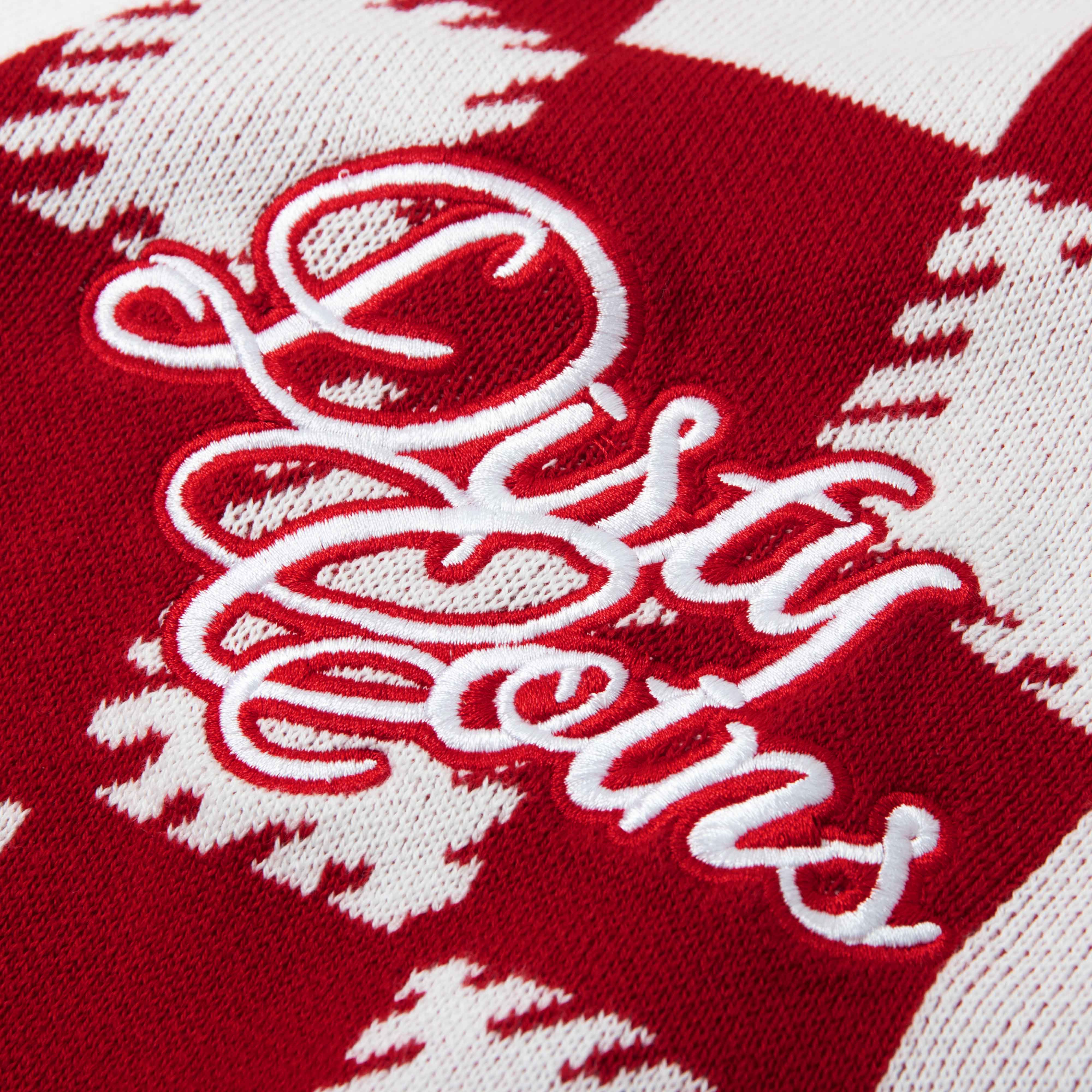 DirtyCoins Áo Khoác Checkerboard Knit Cardigan - Red