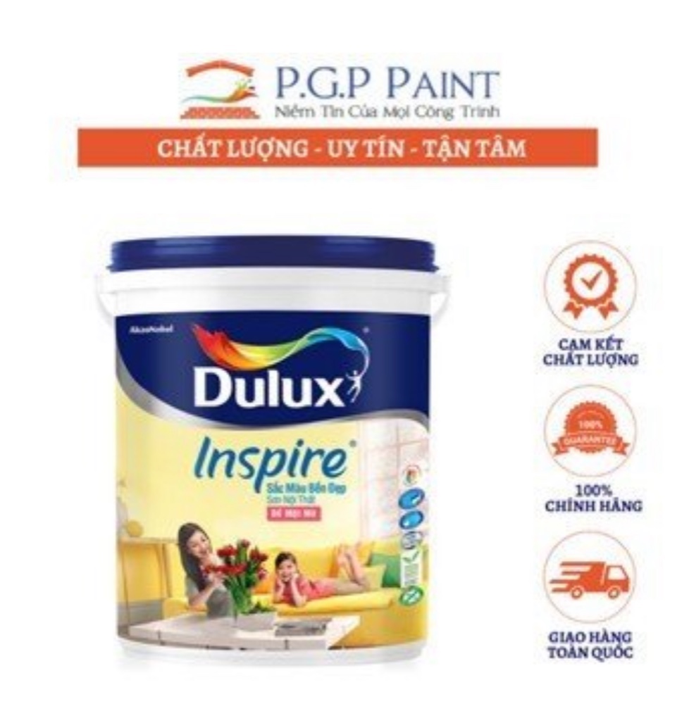 Sơn Nội Thất Dulux Inspire Sắc Màu Bền Đẹp 39A Mờ GIÚP Tô Điểm Và Gìn Giữ Vẻ Đẹp Cho Ngôi Nhà Bạn (MÀU TRẮNG)