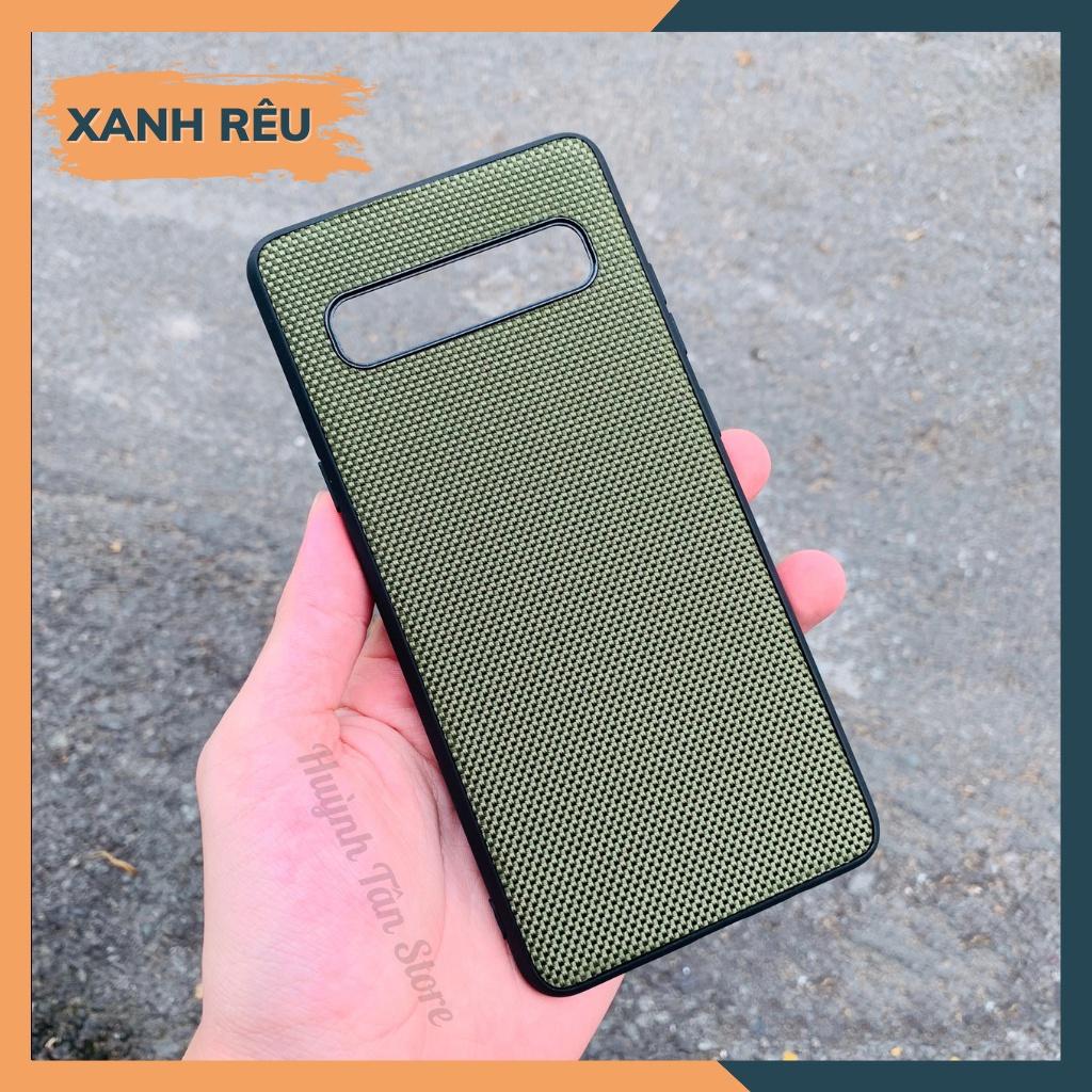 Ốp lưng s10 5g vân VẢI NYLON nhiều màu chống bám vân tay bảo vệ camera phụ kiện huỳnh tân store