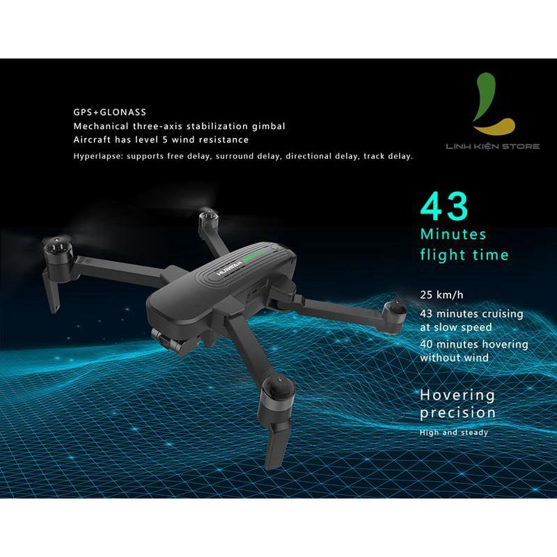 COMBO Flycam Hubsan Zino Pro Plus - Camera 4K, thời gian bay 43 phút, gimbal chống rung 3 trục - Hàng Nhập Khẩu