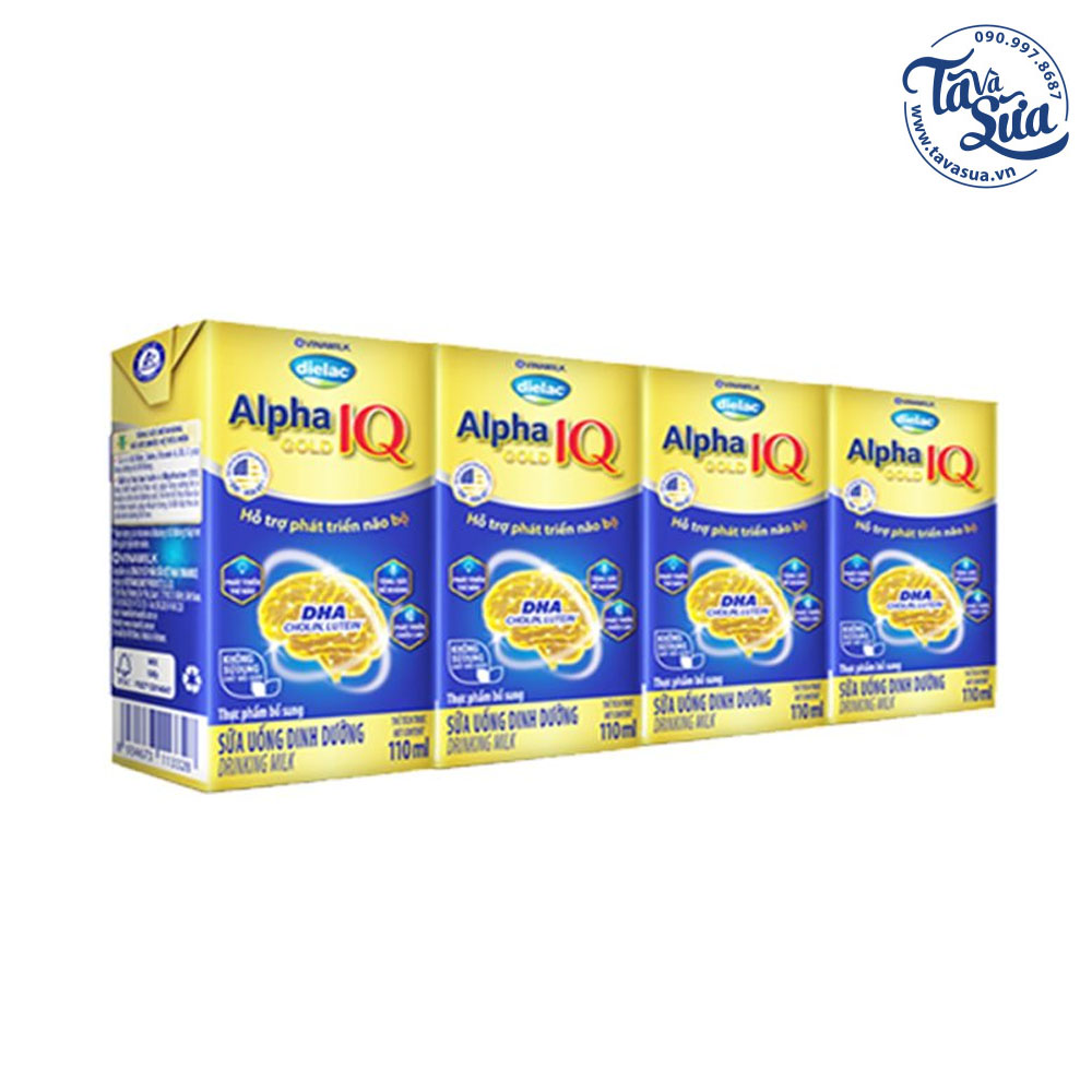 COMBO 48 HỘP SỮA BỘT PHA SẴN DIELAC ALPHA GOLD IQ (110ML)