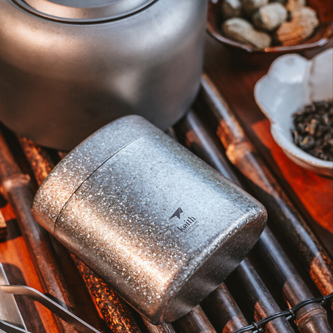 Hộp đựng trà Titanium Keith Ti3955