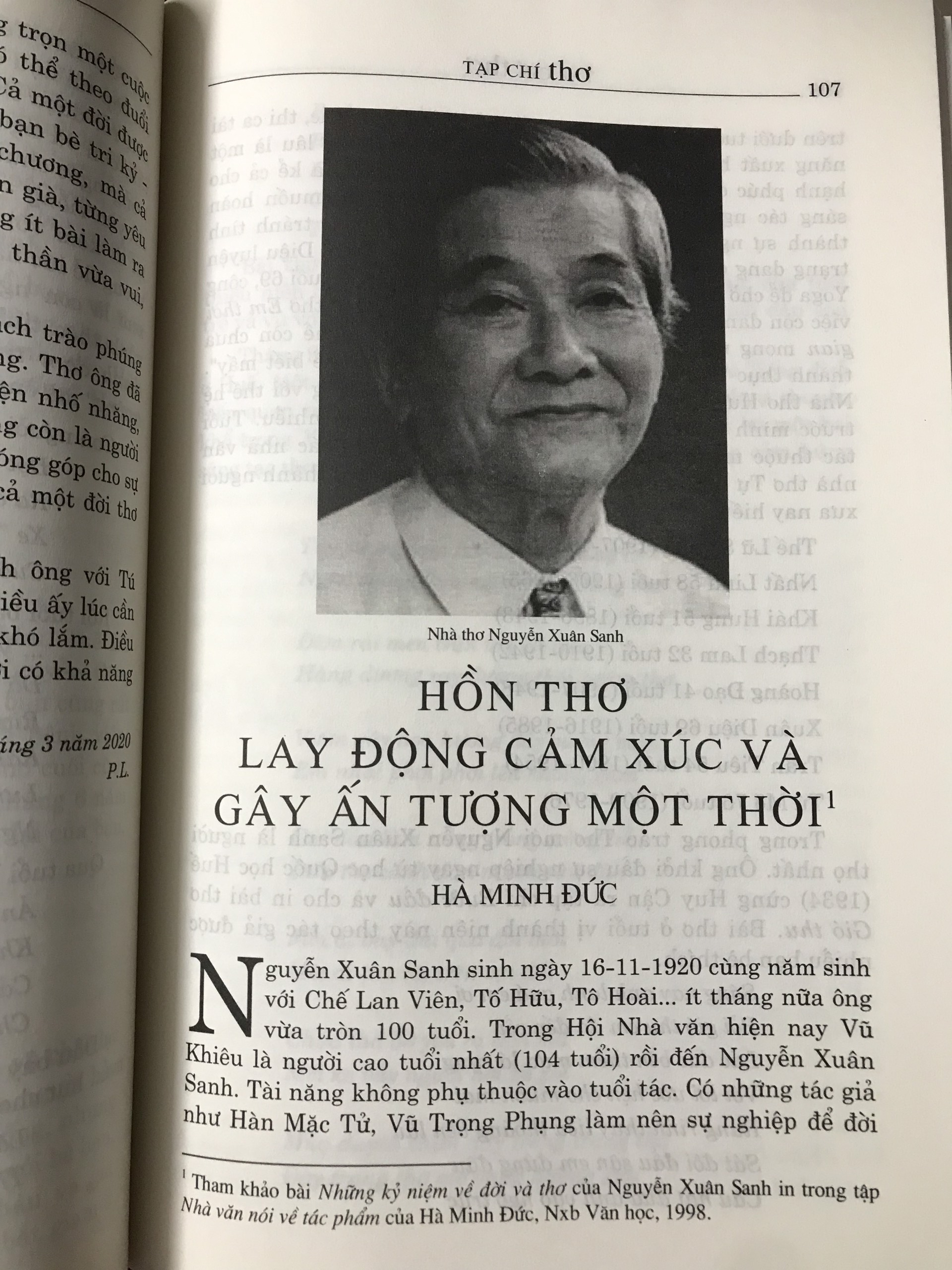 Tạp chí Thơ số 3 - 4 năm 2020 (Hội Nhà Văn Việt Nam)