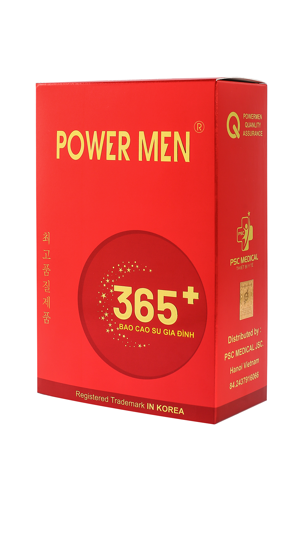 Bao cao su Powermen Gia đình 365+Không mùi cao su, nhiều chất bôi trơn, dễ vệ sinh bằng nước lã, không nhầy nhụa