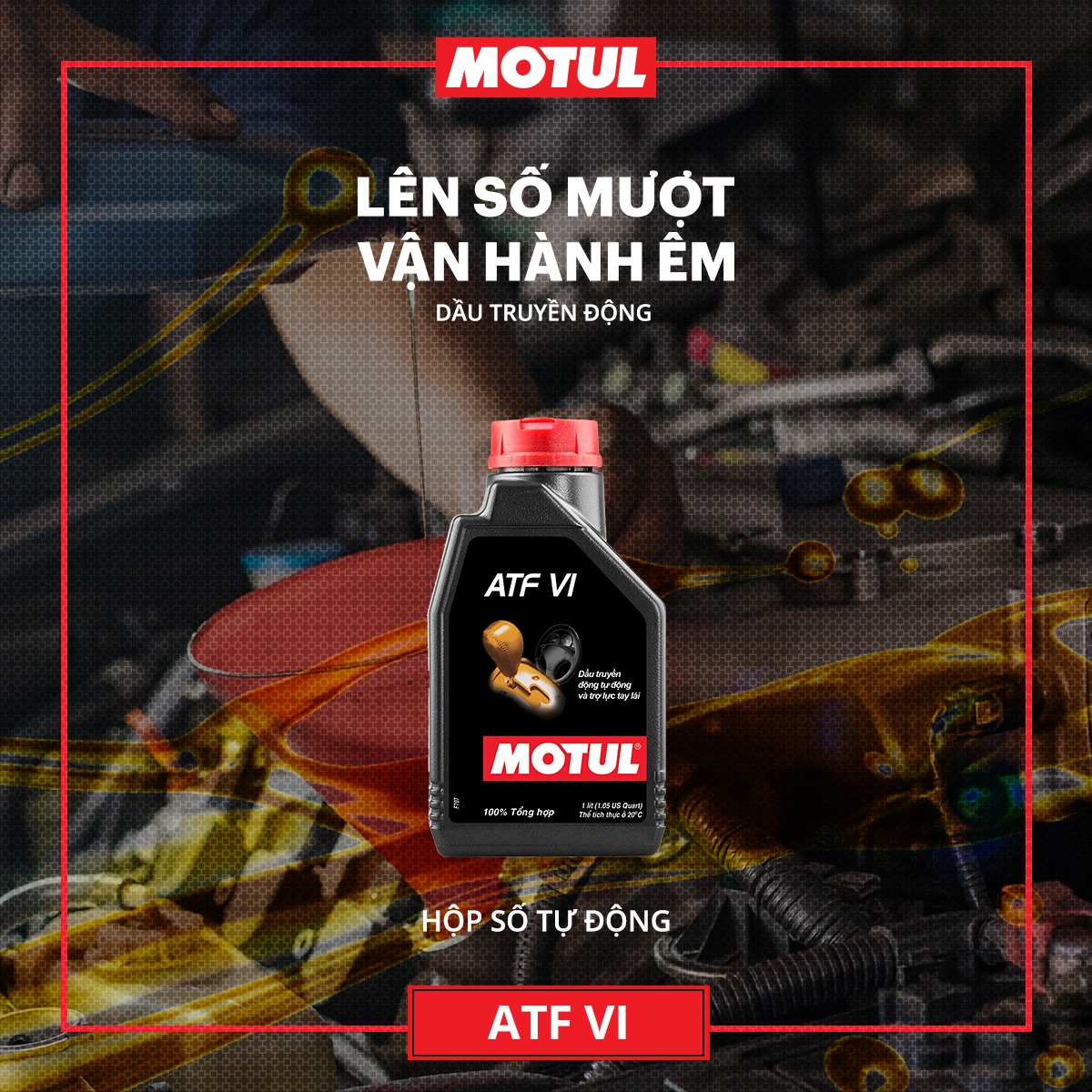 Dầu hợp số tự động xe ô tô MOTUL ATF VI 1L