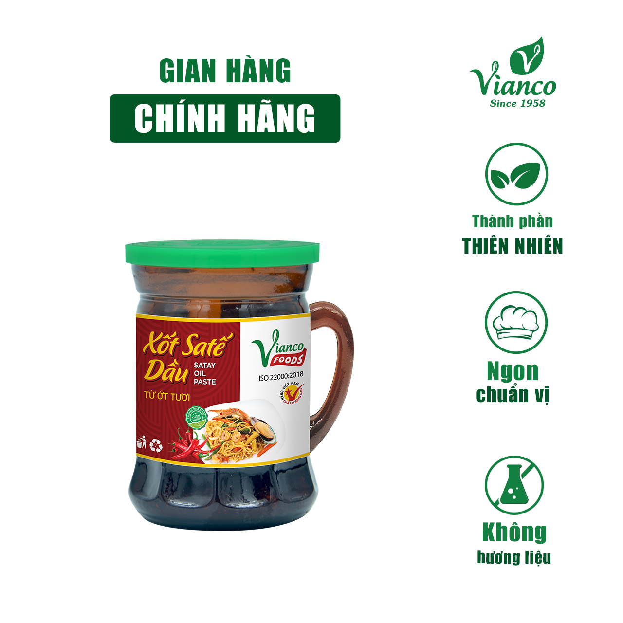 Xốt Sa Tế Dầu ViancoFoods ly 50gr