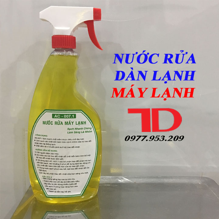 Nước rửa dàn lạnh máy lạnh AC-007.1