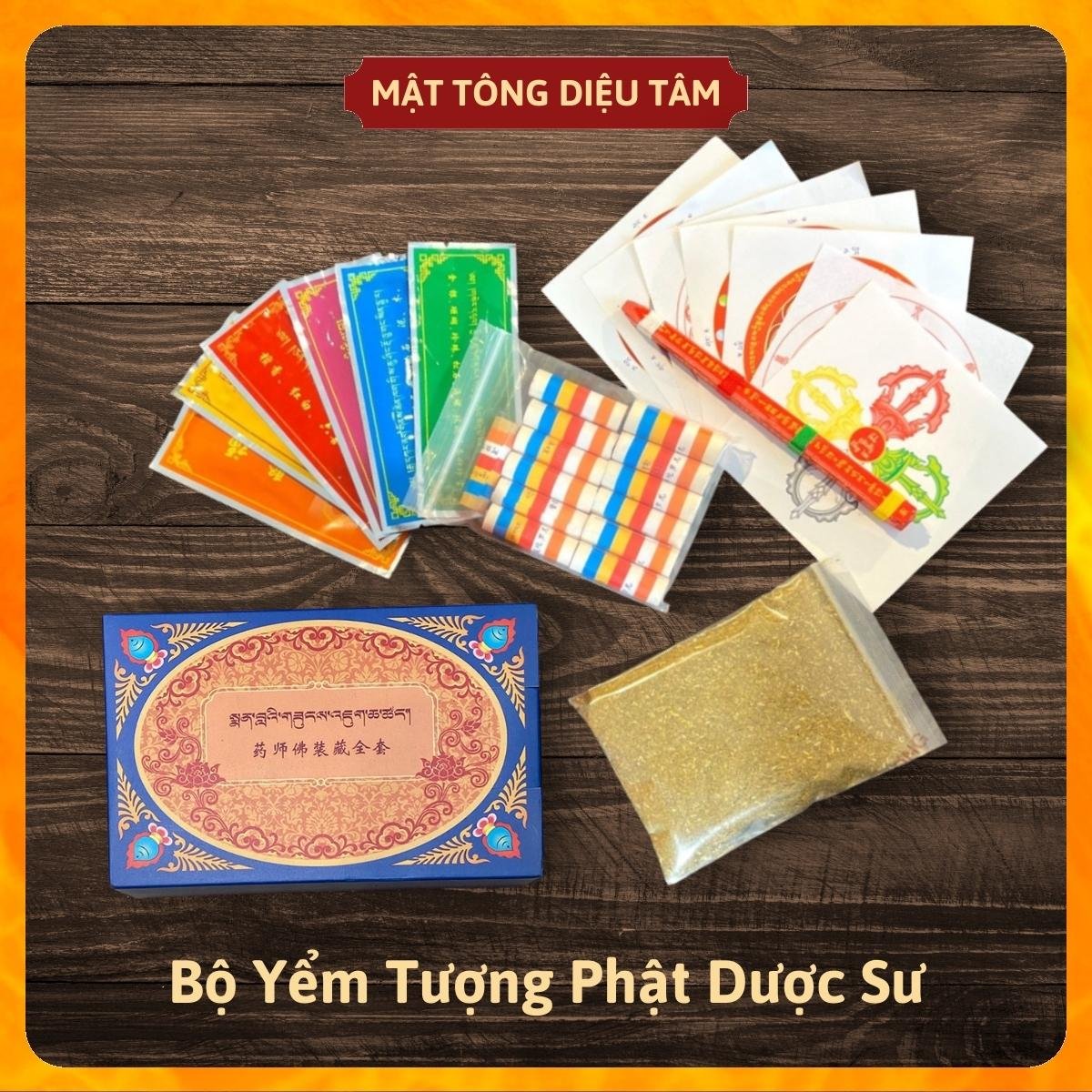 Bộ yểm tâm tượng pháp bảo mật tông (tượng phật Liên Hoa Sinh, Tara, Hoàng Thần Tài, Adida, Dược sư, Văn Thù, Kim cang)