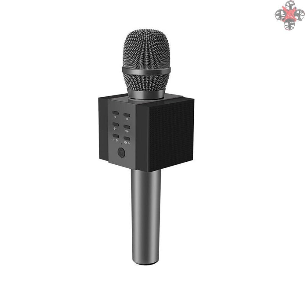 CTOY TOSING 008 Wireless Karaoke Microphone Bluetooth Speaker 2-in-1 Handheld Singing Recording Portable KTV Player for iOS Android Smartphones Tablet PC Grey