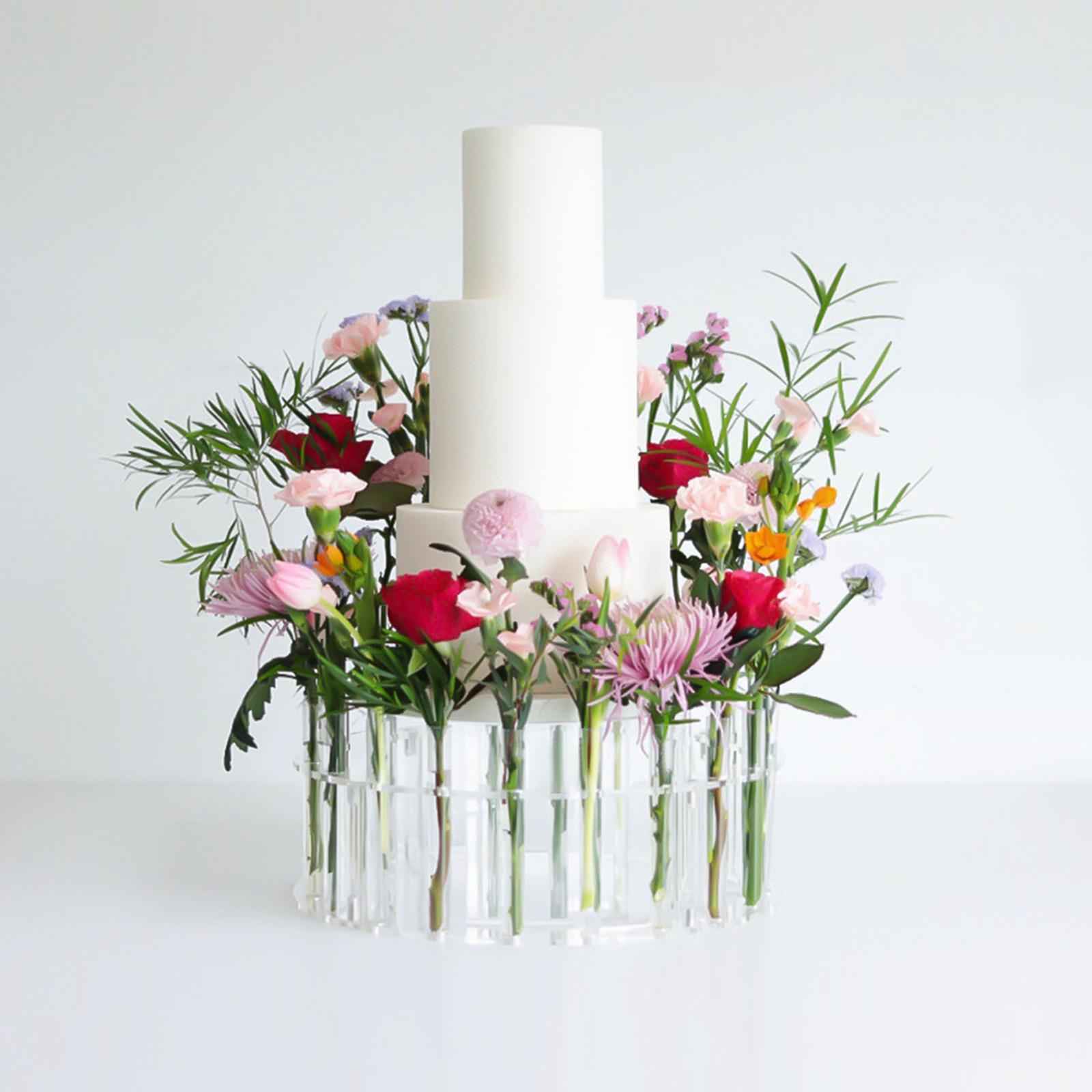 Acrylic Cake Stand Tools Decor 30cm Transparent Photography for Anniversary