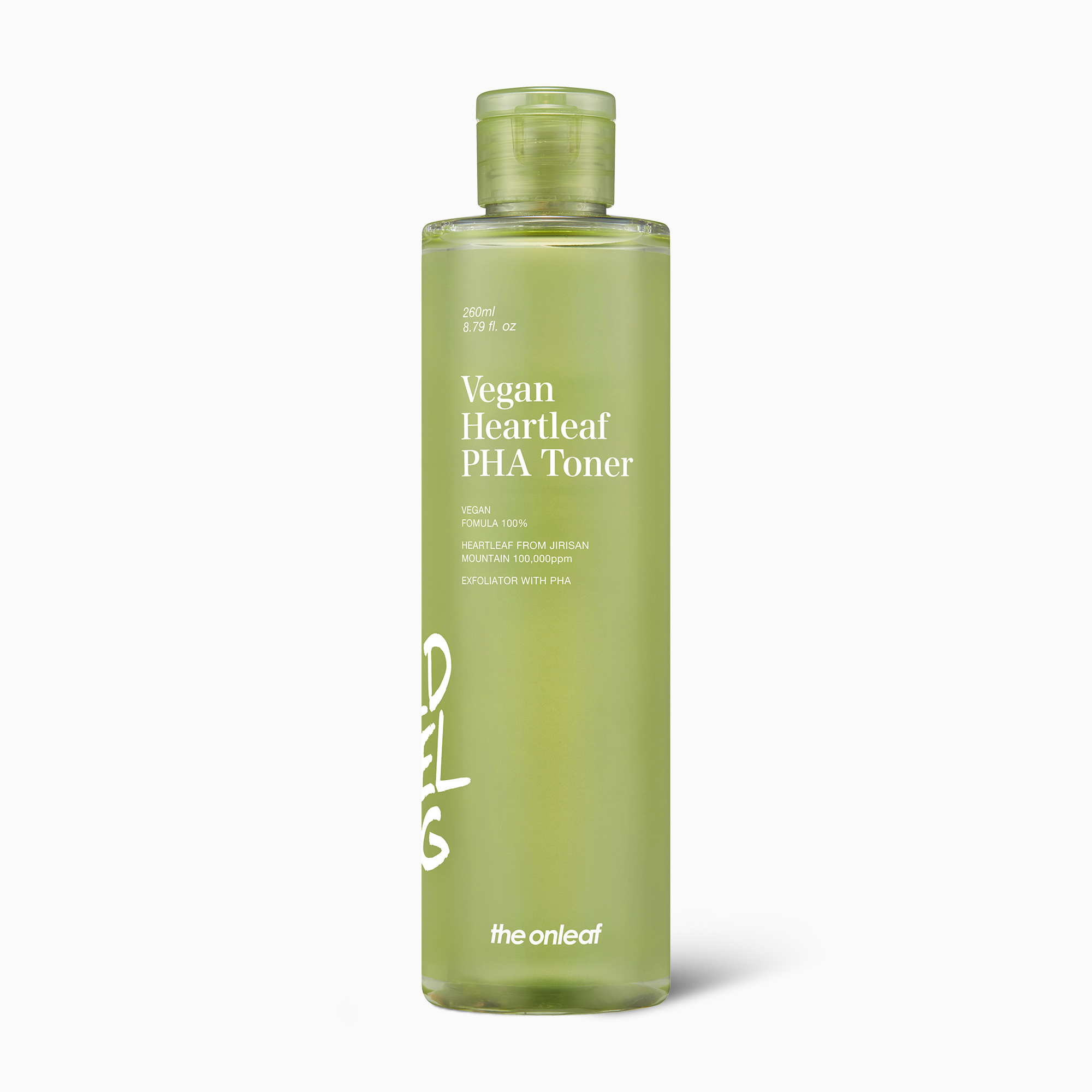 Toner làm dịu da và làm sạch lỗ chân lông The Onleaf Vegan Heartleaf PHA Toner 260ml