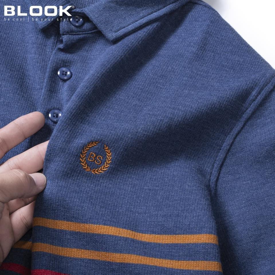 Áo polo nam slimfit BLOOK vải thun mềm mịn cotton co giãn phối màu trẻ trung 33380 ( HÌNH THẬT )