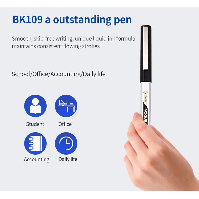 Hộp 12 Cây Bút Ký Tên Mực Nước Lỏng 0.5MM 3 Màu BAOKE/BK109