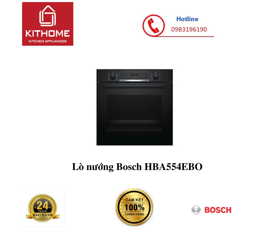Lò nướng Bosch HBA554EBO  - Hàng chính hãng