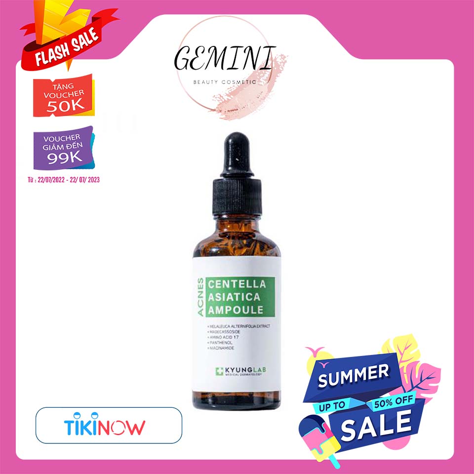 Serum giảm mụn ngừa mụn Kyunglab acnes centella asiatica ampoule 50ml chính hãng