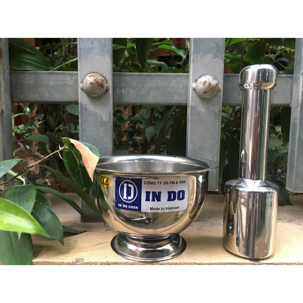 Bộ cối chày inox sáng bóng đủ size