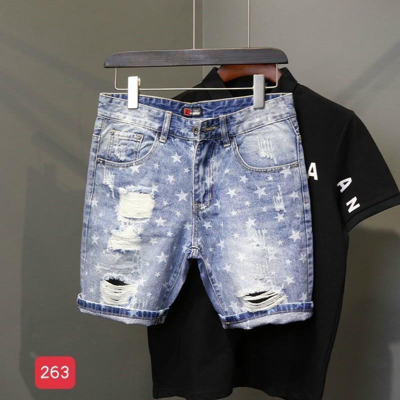 Quần Short Nam chất Jean, quần sọt jeans thời trang nam MS8092