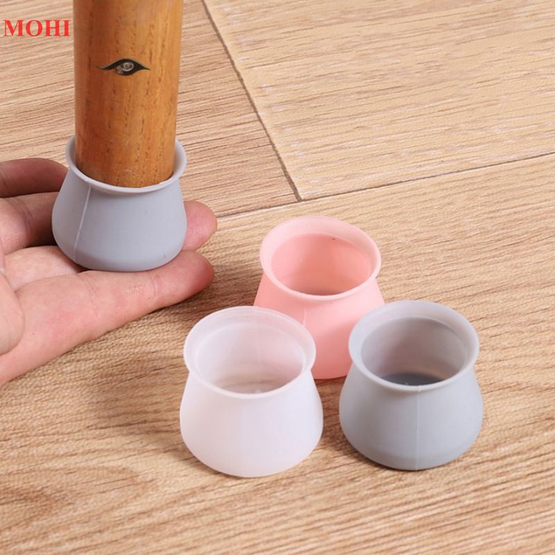 Set 8 Miếng Silicon Bọc Chân Bàn Ghế Chống Trơn Trượt, Bảo Vệ Nền Nhà Của Bạn- Giao Hàng Theo Mẫu ngẫu Nhiên-Chính Hãng