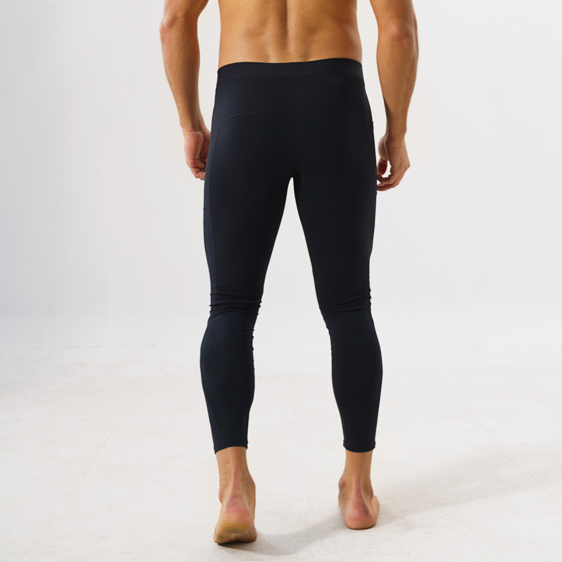 Quần leggings tập gym cho nam Hibi Sports M106 - Loại dài có 1 túi hông