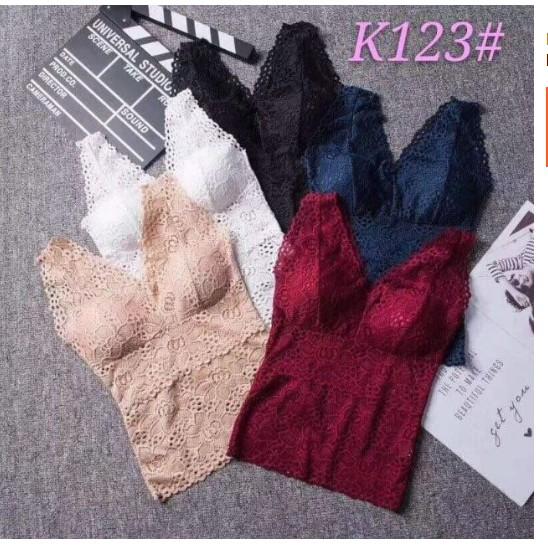 ÁO-Bra Ren Hoa Dáng Dài Cao Cấp Quý Phái K123 - CHILLHOUSE